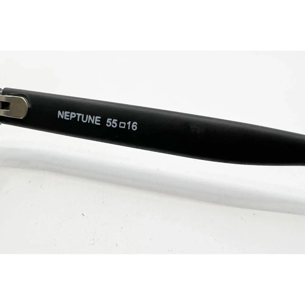 Randolph Neptune Eyeglasses Mens Black Square Frame 55-17-140